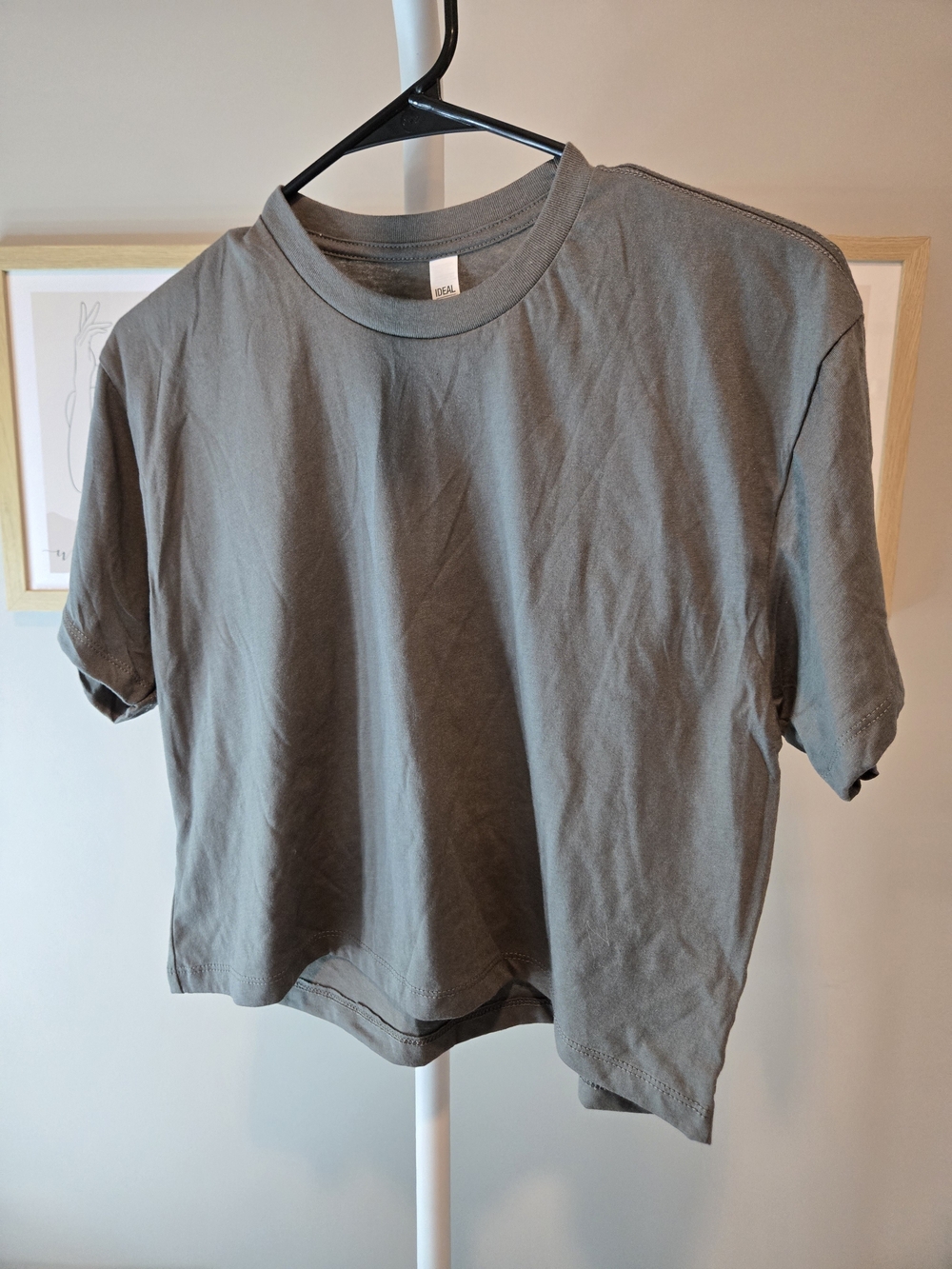 Women's Short Sleeve Crewneck Tee - Gray